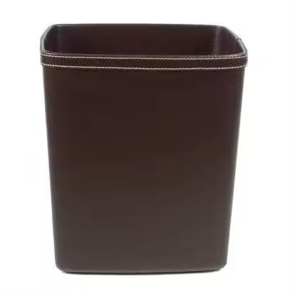 ANDREA HOUSE PA60068 Papelera Marron Efecto Piel - 1