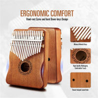 Miwayer Kalimba De Madera De Mahogany 17/21 Teclas Piano De Dedo Portátil Para Principiantes Regalo Para Niños Navidad - details 3