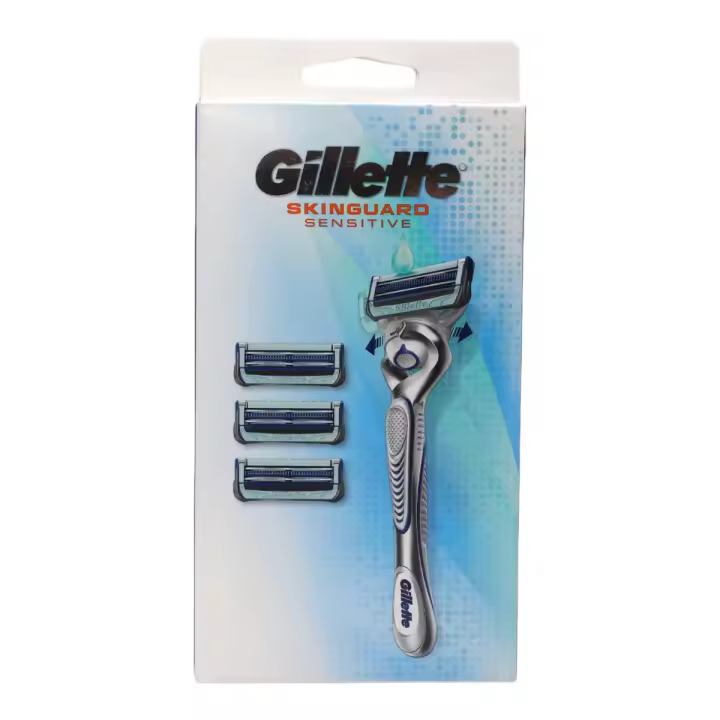 Maquinilla de Afeitar Gillette SkinGuard Sensitive 1 maquina + 4 cabezales - 1