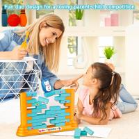 Juego De Mesa Penguin Para Dos Jugadores Juguete Montessori De Construcción Y Empujar Muros Para Interacción Padre-Hijo Regalo Para Niños - details 1