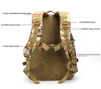 Mochila Táctica De 1000D Para Caza Y Camping Con Sistema De Carretel Externo Y Malla De Resina Para Hiking Y Viajes Unisex - details 3