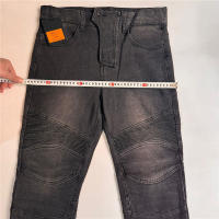 Pantalones De Motociclista Elásticos Y Rectos De Jeans Antideslizantes Nivel 2 Para Todas Las Estaciones Pantalones De Carreras Para Hombres Con Bolsillo Protector Integrado - details 2