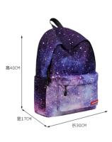 Mochila De Lona Para Mujer Estilo Universo Estrellado Gran Capacidad DIY Para Estudiantes De Escuela Mochila Grande Para Niñas 2024 - details 2