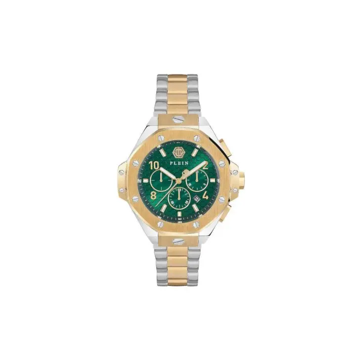 Reloj de Cuarzo Philipp Plein Chrono Royal, PVD Oro, Verde, 46 mm, PWPRA0324 - 1
