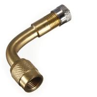 Adaptador De Válvula De Neumático Para Coche Motocicleta Bicicleta Montaña Y Automóvil En Latón Con Rojo Extensión De Eje De 90 Grados - details 0