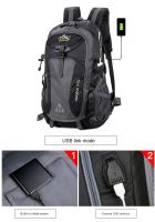 Mochila de nailon impermeable para hombre y mujer, morral informal para viajes al aire libre, senderismo, Camping, montañismo, bolsas deportivas juveniles, novedad - details 7
