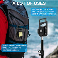 Linterna pequeña LED COB multifunción 8 en 1, 800 lúmenes, 550mAh, para caminar, acampar, portátil, Mini luz de trabajo de viaje exterior - details 6