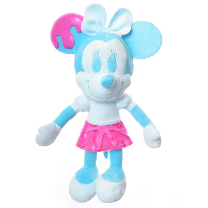 Peluche Minnie Mouse Bubblegum Disney 40cm, Peluche Suave para Niños y Niñas, Regalo Cumpleaños, Color Azul - 1