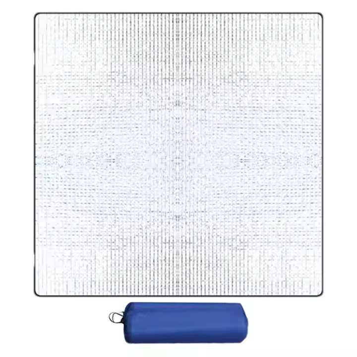 Manta De Camping Térmica Doblesided 195x180cm Alfombra De Plástico Para Pícnic Y Exterior Plegable Isolante De Aluminio Para Suelo Del Tienda - 1
