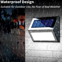 Lámpara De Pasillo Solar En Acero Inoxidable 3LED Impermeable Y Anticorrosión Para Jardín Cepillo De Pared Luz Ambiental - details 5