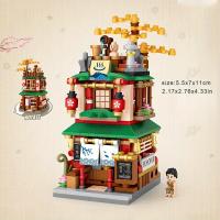 Bloques De Construcción Miniatura Estilo Callejero Japonés DIY Juguetes De Modelado Decoración De Hogar Regalos Para Navidad Y Acción De Gracias - details 2