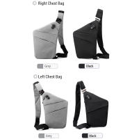 Bolsa De Pecho Multifuncional Para Hombres Y Mujeres Ligera De Viaje Sling Exterior Moda Casual Negocios Izquierda/Derecha - details 11