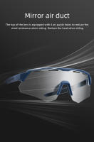 Gafas De Bicicleta ROCKBROS Polarizadas Para Hombre Y Mujer Con Lente De 4 Enlaces Gafas De Sol Para Ciclismo En Carretera Y MTB Montura Polarizada Fotocromática Material TAC Negro TR-90 - details 15