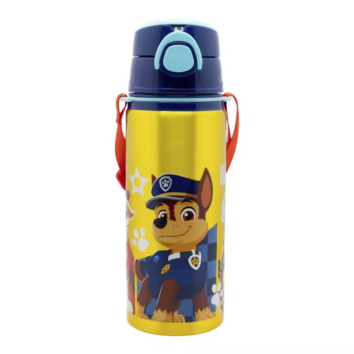 BOTELLA POP UP DE ALUMINIO CON CORREA 730 ML PATRULLA CANINA, PAW PATROL BOY RESCUE PUPS. STOR - 1