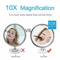 Espejo De Maquillaje Sin Niebla Con Luz LED Espejo De Ducha De Absorción De Ventosa Para Afeitar Y Maquillaje Sin Niebla - details 2