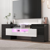 Soporte de TV Brilliant Blanco, 145 cm, iluminación LED, muebles de salón, Modern diseño, elegant surface de Cristal - details 1