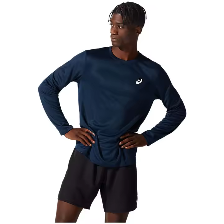Camiseta de Manga Larga Asics Core Ls Top para hombre en color azul - 1