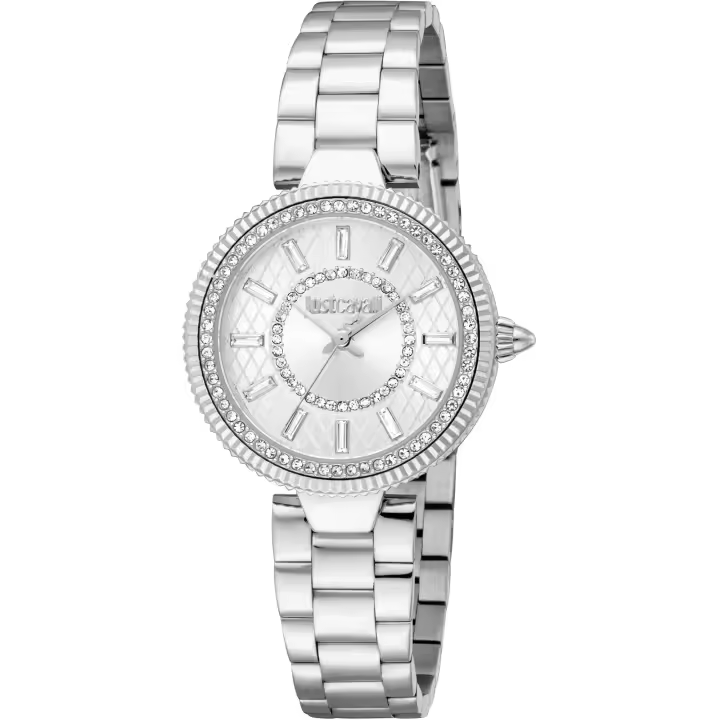 Reloj de pulsera Just Cavalli Just Cavalli Glam Chic Ostentatious - JC1L308M0035 correa color: Gris plata Dial Gris plata Mujer - 1