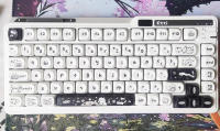 Naught Cat Teclas De Juego Mecha Mx 140 Teclas Perfil MOA PBT Teclas Sublimación Para Teclado Mecha Gaming Blanco Negro - details 7
