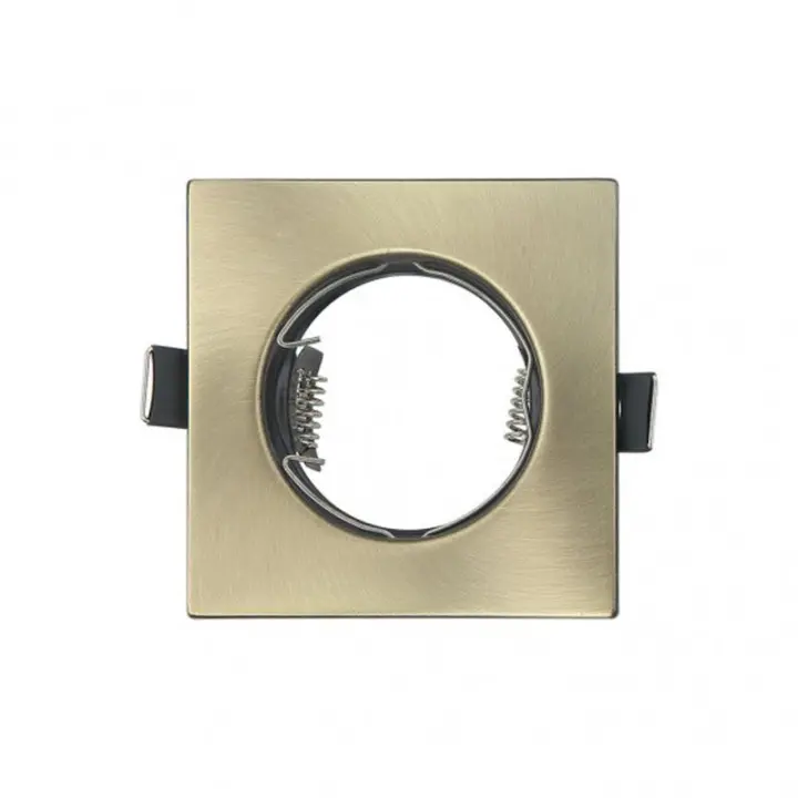FABRILAMP FAB 14428FC14 | Empotrable Magura 1xgu10 Cuadrado Cuero 2,5x8,2x8,2 Cm Corte 7 Portalamparas Incluido - Ahorro de Energía - 1