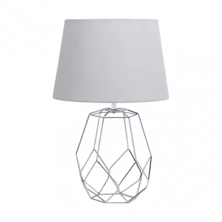 Lámpara de Mesa FABRILAMP Labeo Cromo 51.5x33x33 Cm - 1