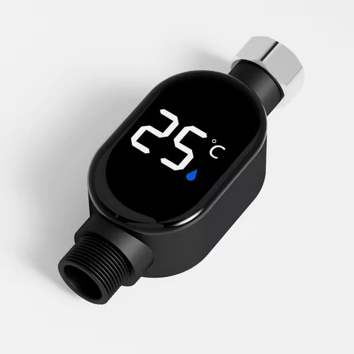 Termómetro De Ducha Inteligente Negro LED Mostrador 0℃~99℃ Medición De Temperatura Precisa Baño Baño Baño Doméstico - 1