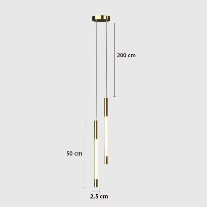 Lámpara Colgante Nórdica LED Para Iluminación Interior Luz De Lado Para Dormitorio Sala De Estar Comedor Pasillo Decoración De Hogar Metal AC 90-260V Moderna - 1