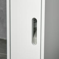 kleankin ArmarioAltodeBaño con 3 Puertas y 3 Estantes Abiertos Columna Auxiliar de Baño para Salón Aseo Dormitorio Estilo Moderno 15x17x120 cm - details 5