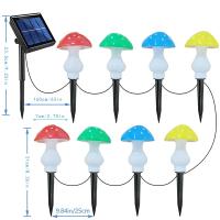 Luces Solares Para Jardín 8 Piezas 50 LED Luces De Hadas Para Exterior Patio Camino Decoración Navideña Con Panel Solar - details 1