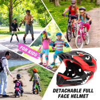 Casco De Bicicleta Para Niños Con Cara Completa Desmontable Deportes Infantiles Ciclismo MTB Patinaje En Rodillos Seguridad Y Comodidad Para Niños - details 5