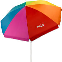 Aktive - Sombrilla de playa multicolor antiviento, protección UV50 con revestimiento plateado, mástil de metal 28/32 mm, sistema de inclinación, 8 varillas de fibra de vidrio, ventilación Max+Air y funda de transporte, ideal para playa y piscina - details 1