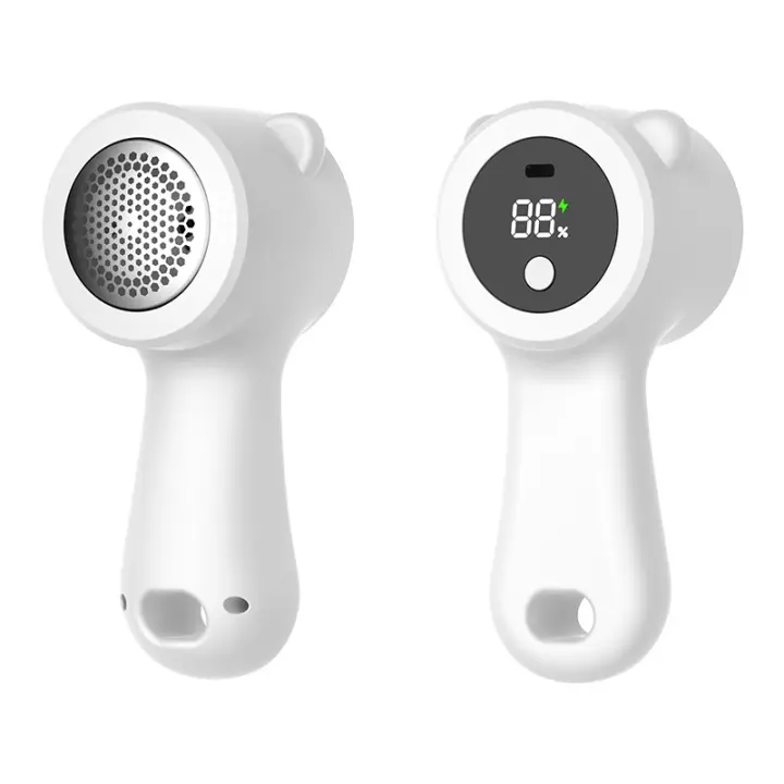 Recortadora de bolas de pelo con pantalla Digital, afeitadora de tela recargable para el hogar, eliminador de pelusas, eliminador de pelo portátil - 1