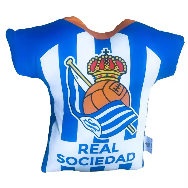Bimba Pimba Real Sociedad Cojín camiseta producto oficial incluye relleno - 1