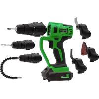 Taladro electrico de bateria multifuncion . MultiTool Hammersmith modelo  M22606 - Kit de 58 piezas para taladrar, atornillar, cortar, lijar y raspar - Herramienta oscilante de 18 V con puntas, almohadillas de lijado y maletín - details 0