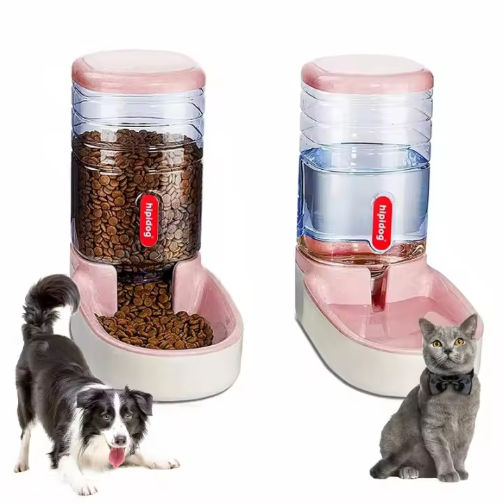 Alimentador Y Dispensador De Agua Automático Para Perros Y Gatos De Gran Capacidad Con Tazón De Alimento Incluido Fuente De Alimentación Por Gravedad - 1