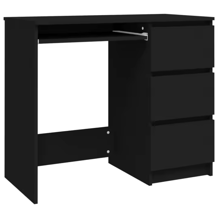 VidaXL Escritorio Vegal 3 cajones + compartimento para teclado 76x90x45 cm - 1