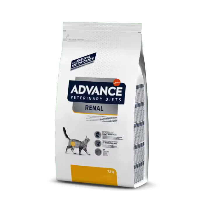 Advance Veterinary Diets Renal Pienso Para Gatos 1,5kg, Comida Formulado para Gatos con Problemas Renales - 1