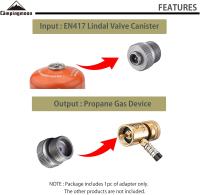 Adaptador De Estufa De Gas Para Camping Y Picnics De Alta Calidad Herramienta De Conversión Aluminio Unipersonal Sin Ignición - details 3