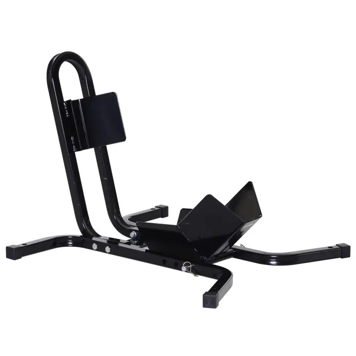 HOMCOM Aparcamiento de Moto Ajustable Soporte de Rueda de Moto Metal para Ruedas ∅43,48,53cm - 1