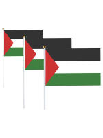Pequeña Bandera De Palestina Portátil 5/10/20 Piezas Con Palo De Plástico Resistente Al Desvanecimiento Para Eventos Polyester - details 8