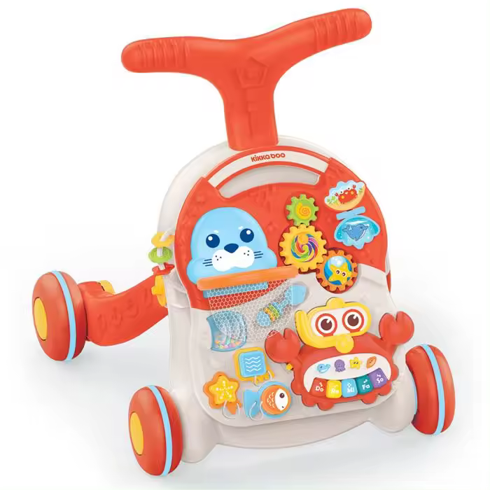 Andador 2 em 1 Kikka Boo Wobble Fun Naranja - 1