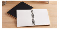 Cuaderno Blanco A5 A6 Con Espiral Dibujo Graffiti Diario De Viaje 50 Hojas Suministros Escolares Estaciónery Coreano Kawaii - details 2