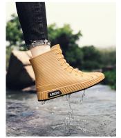 Botas De Lluvia Para Hombre Cuatro Estaciones Media Calf Altura Material Superior PVC Antideslizantes Y Impermeables Para Pesca Al Aire Libre Y Cocina - details 15