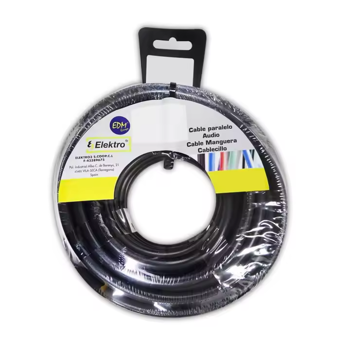 carrete manguera acrilica 3x2,5mm 1000v negra 25m - 1