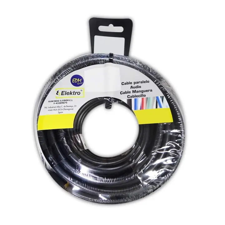 carrete manguera acrilica 3x2,5mm 1000v negra 15m - 1