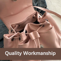 Mochila Casual Para Damas Con Lazo 2024 Nueva Versátil De Material PU Con Lining De Poliéster Bolsa De Hombro Para Mujer - details 18