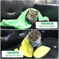 Toalla Para Mascotas De Secado Rápido Absorbente Suave Y Lint-Free Para Perros Y Gatos Fibras Poliéster Suministros Para Mascotas - details 1