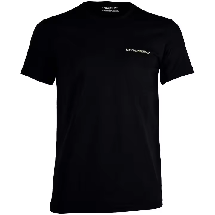 Camiseta Emporio Armani 2Pack Crew Neck T-Shirt para hombre en color negro - 1