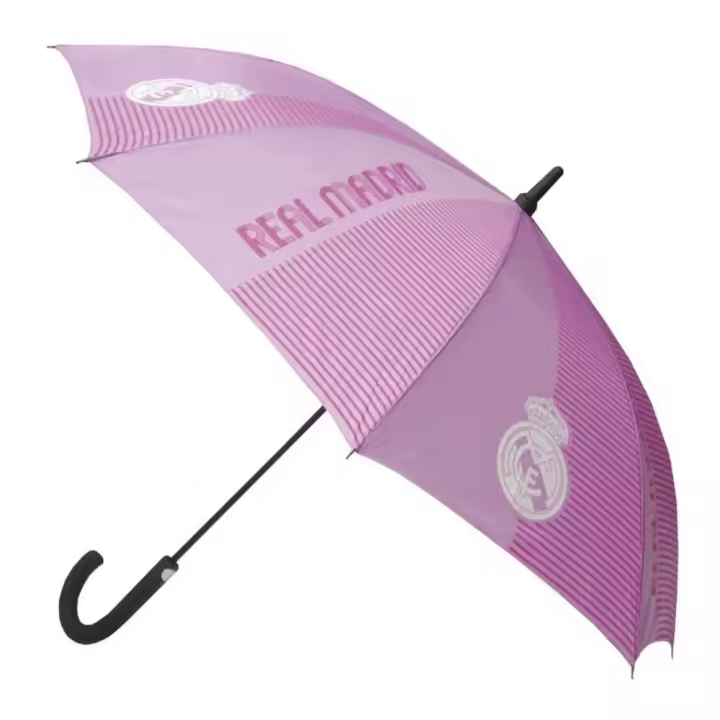 Paraguas Real Madrid Rosa Mujer Estampados 105 Cm Cierre Velcro - 1