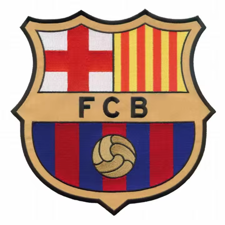 Parches Ropa Fútbol Deportes – Parche Bordado Ropa – (licencia oficial) – Fútbol Club Barcelona FCB Tamaño XL – Escudo – 20,0 x 20,0 cm. - Moda The Happy Patch - 1